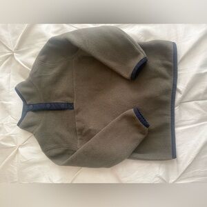 Old Navy Kids Olive and Navy Fleece Sweater
